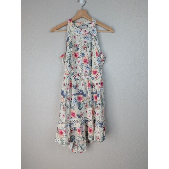 Sunday Mi Amor Floral Halter Sleeveless Sundress XS - Picture 1 of 7